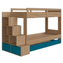 Ver imagem 1 de Treliche Infantil com Escada e Nichos Infix C06 Aveiro/azul - Mpozenato