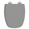 Assento Sanitario Poliester Cinza Vip Para Bacia Deca - 1