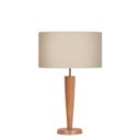 Ver imagem 1 de Abajur Ar Art. para Decoração Imbuia Cup Tec Bege Ref 398 E27 Bivolt