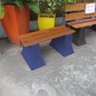 Banco Jardim Banco Espera Frances 1 metro - AZUL ESCURO 013 - 2