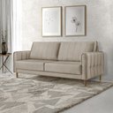 Ver imagem 1 de Sofá Living Biagio 2,20m Linho - Fortbello Estofados:bege