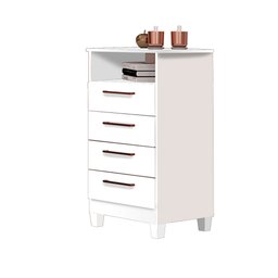 Cômoda Star 4 Gavetas em MDF com Deck e Pés Tuboarte - 2