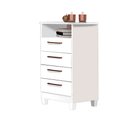 Ver imagem 2 de Cômoda Star 4 Gavetas em MDF com Deck e Pés Tuboarte