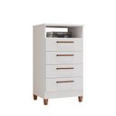 Ver imagem 3 de Cômoda Orion 100% MDF 4 Gavetas 1 Deck