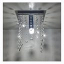Ver imagem 2 de Lustre para Sala de Cristal Acrílico Alto Brilho 20x20 Cm Soquete E27