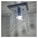 Ver imagem 3 de Lustre para Sala de Cristal Acrílico Alto Brilho 20x20 Cm Soquete E27
