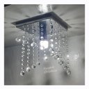 Ver imagem 1 de Lustre para Sala de Cristal Acrílico Alto Brilho 20x20 Cm Soquete E27