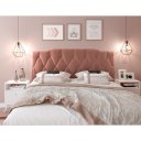 Ver imagem 1 de Cabeceira Suspensa Marca Bigsono Nicole Rose Casal 1.40 X 0,55 X 0,05