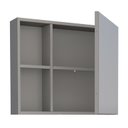 Ver imagem 2 de Conjunto Gabinete Ame para Banheiro com Toucador e Espelheira com Prateleiras para Objetos Lavatório