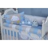 Kit Berço Nuvem Estrela Azul 10 peças - 2