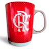 Caneca Porcelana Premium Brasfoot Flamengo 280 Ml Licenciada Branco - 3