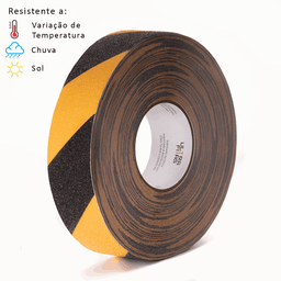 Fita Antiderrapante 50 Mm X 30 Metros - Listrada (amarela e Preta) - 3