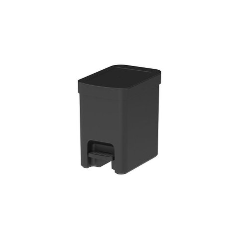 Lixeira com Pedal e Tampa Trium Esconde Sacola 6 Litros - ou