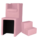 Ver imagem 1 de Kit Pedicure Poltrona Corano com Escada sem Mocho Rose