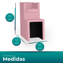 Ver imagem 3 de Kit Pedicure Poltrona Corano com Escada sem Mocho Rose