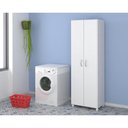 Ver imagem 7 de Armário Multiuso para Lavanderia com Porta Vassouras Branco