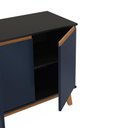 Ver imagem 7 de Aparador Kappesberg 4 Portas Preto Fosco/azul Profundo 156cm