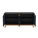 Ver imagem 6 de Aparador Kappesberg 4 Portas Preto Fosco/azul Profundo 156cm