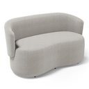 Ver mais imagens de Kit Poltrona e Namoradeira Aisha Orgânica Bouclê Bege - Desk Design