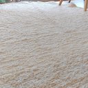 Ver imagem 3 de Tapete Artesanal Redondo Boho Peludo Branco 1,45