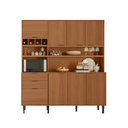 Ver imagem 5 de Kit Cozinha Lukaliam Móveis Compacta Viena 8 Portas e 2 Gavetas Jequitiba