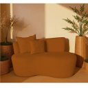 Ver imagem 2 de Namoradeira Yara 120cm em Bouclé com 2 Almofadas ? Conforto, Estilo e Elegância para Decorar Seu Amb