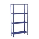 Ver imagem 1 de Estante Aço 4 Prateleiras Livros Cozinha Quarto Eaf006 Azul