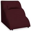 Ver imagem 1 de Escada Pet 46cm Estofada para Cachorro Nuvem R01 Veludo Bordo - Annie Decor