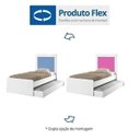 Ver imagem 5 de Bicama Solteiro MDF 193cm x 97cm Luara Cinza/Rosa/Azul