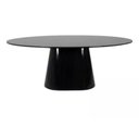 Ver imagem 1 de Mesa de Jantar Cone Oval 137x90 Cm Laqueada Cores Preto
