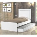 Ver imagem 1 de Bicama Solteiro MDF 193cm x 97cm Luara Branco