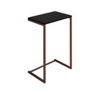 Ver imagem 2 de Mesa Lateral de Apoio Industrial Sofá Charmme Ferro Cobre e Tampo Preto