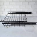 Ver imagem 3 de Gaveta Fruteira Deslizante Aramada com Corrediça Preta 47cm x 37,5cm Cesto Multiuso de Embutir