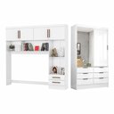 Ver imagem 1 de Guarda Roupa Casal Modulado Sevilha Plus Carioca Móveis Branco