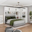 Ver imagem 2 de Guarda Roupa Casal Modulado Sevilha Plus Carioca Móveis Branco