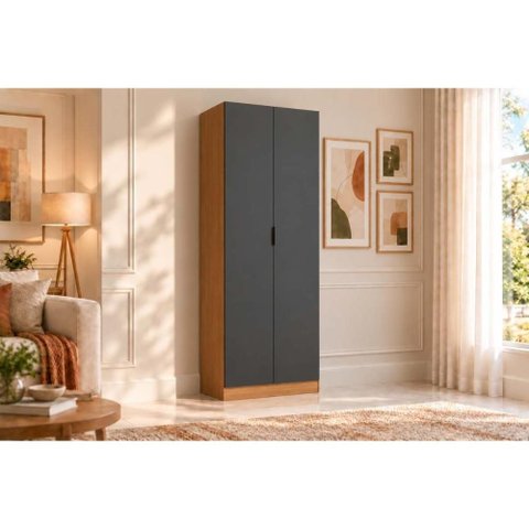 Armário Multiuso Sala 2 Portas Liga 80cm Canela Kappesberg
