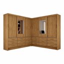 Ver imagem 3 de Closet Sevilha 6 Portas Casal Duplo com Espelho 18 Gavetas Carioca Moveis