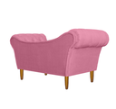 Ver imagem 3 de Namoradeira Recamier Sofá Decorativo 02 Lugares Dubai Suede Rosa Barbie - Incasa Decor