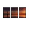 Conjunto Kit 3 Quadros Decorativos Farol Ao Pôr do Sol Los Quadros - 1