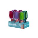 Ver imagem 3 de Display Escova Favo Retangular 4033 Dompel c/ 9 Escovas - Violeta, Rosa Escuro e Verde Escuro