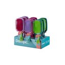 Ver imagem 2 de Display Escova Favo Retangular 4033 Dompel c/ 9 Escovas - Violeta, Rosa Escuro e Verde Escuro