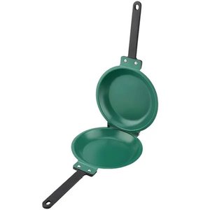 Panela Antiaderente Lateral Dupla Revestimento Cerâmico Verde
