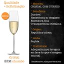 Ver imagem 2 de Kit 6 Taças Champanhe Cristal Titânio Bohemia Sophia 230ml