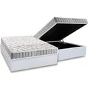 Ver imagem 1 de Cama Box Baú Casal: Colchão Espuma Anjos D33 Orthosono + Base CRC Courano White(138x188)