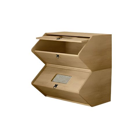 Kit 2 Baús Organizador Mônaco Cinamomo Charme e Organização no Mesmo Móvel