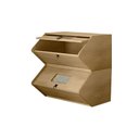 Ver imagem 1 de Kit 2 Baús Organizador Mônaco Cinamomo Charme e Organização no Mesmo Móvel