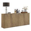 Ver imagem 3 de Aparador Buffet 4 portas Veneza Multimóveis V3555 Rustic