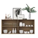 Ver imagem 6 de Aparador Buffet 4 portas Veneza Multimóveis V3555 Rustic