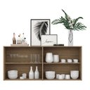Ver imagem 6 de Aparador Buffet 4 portas Veneza Multimóveis V3555 Rustic