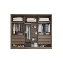 Ver imagem 4 de Guarda Roupa 6 Portas e 6 Gavetas Gênova Nature/off White - Bianchi